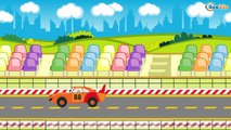 The Police Car with Emergency Vehicles - The Fire Truck. Cartoons for children. Cars Kids Cartoon