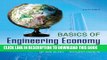 New Book Basics of Engineering Economy