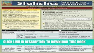 Collection Book Statistics Equations   Answers (Quickstudy: Academic)