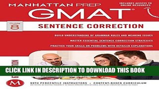 New Book GMAT Sentence Correction (Manhattan Prep GMAT Strategy Guides)
