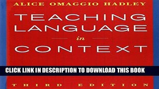 Collection Book Teaching Language In Context (World Languages)