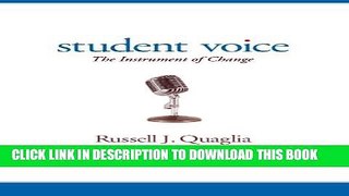 New Book Student Voice: The Instrument of Change