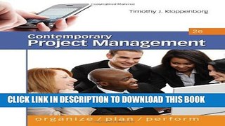 New Book Contemporary Project Management, 2nd Edition