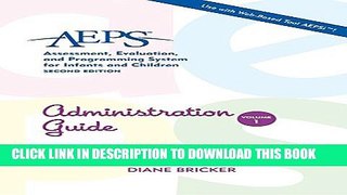 Collection Book Administration Guide (AEPS: Assessment, Evalutaion, and Programming System, Vol. 1)