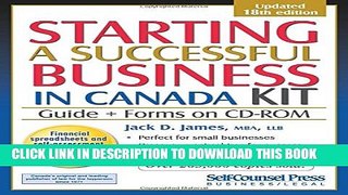 [PDF] Starting a Successful Business in Canada Kit Full Colection