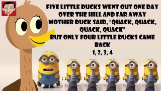 Minions - Five Little Ducks Lyrics ♥