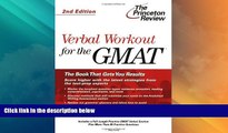 Big Deals  Verbal Workout for the GMAT, 2nd Edition (Graduate School Test Preparation)  Best