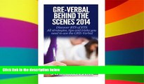 Big Deals  GRE-Verbal Behind The Scenes: Discover BTS of ETS  Best Seller Books Most Wanted