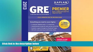 Big Deals  Kaplan 2013 GREÂ® Premier: with 5 Online Practice Tests + DVD  Free Full Read Best Seller