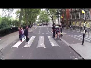 Hilarious Altercation Between Cyclist and Pedestrian