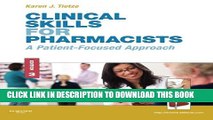 New Book Clinical Skills for Pharmacists: A Patient-Focused Approach, 3e (Tietze, Clinical Skills