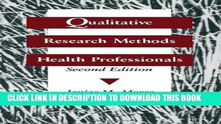 New Book Qualitative Research Methods for Health Professionals