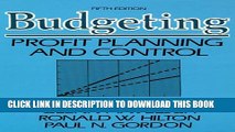 [PDF] Budgeting: Profit Planning and Control (5th Edition) Popular Collection