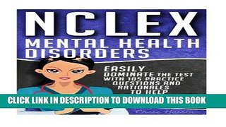 New Book NCLEX: Mental Health Disorders: Easily Dominate The Test With 105 Practice Questions
