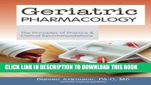 Collection Book Geriatric Pharmacology - The Principles of Practice   Clinical Recommendations