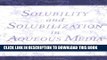 New Book Solubility and Solubilization in Aqueous Media (American Chemical Society Publication)
