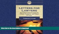 READ ONLINE Letters for Lawyers: Essential Communication for Clients, Prospects, and Others, READ