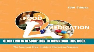 Collection Book Food Medication Interactions 16th Edition