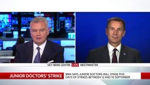 Jeremy Hunt Grilled Over New Junior Doctors' Strike-erl-n98D_PE