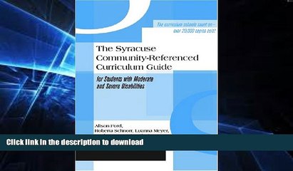 READ  The Syracuse Community-Referenced Curriculum Guide for Students with Moderate and Severe