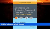 READ  Developing and Sustaining Successful First-Year Programs: A Guide for Practitioners  BOOK