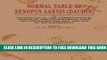Collection Book Normal Table of Xenopus Laevis (Daudin): A Systematical   Chronological Survey of
