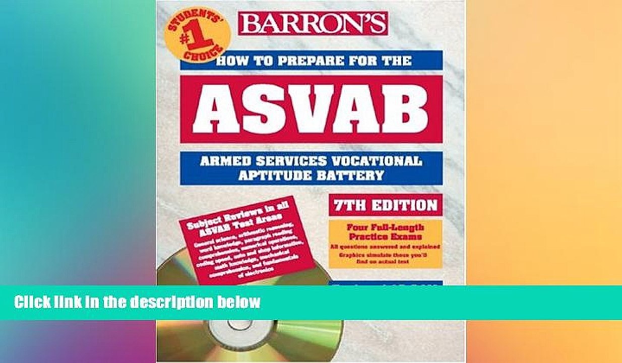 Big Deals  How to Prepare for the ASVAB with CD-ROM (Barron s ASVAB (W/CD))  Free Full Read Most