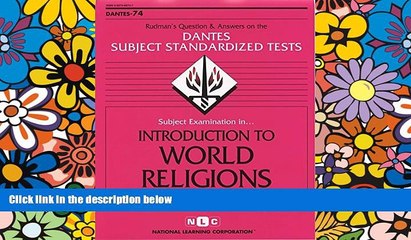 Big Deals  DSST Introduction to World Religions (Passbooks) (DANTES SUBJECT STANDARDIZED TESTS