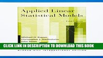 Collection Book Applied Linear Statistical Models w/Student CD-ROM