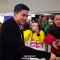 Alden Richards got mobbed by fans at heathrow Airport in London!