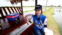 mancing kakap putih dengan host cantik