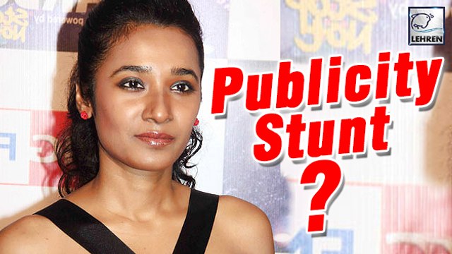 Is Tannishtha Chatterjee's Letter A Publicity Stunt?