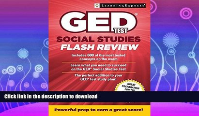 GET PDF  GED Test Social Studies Flash Review FULL ONLINE