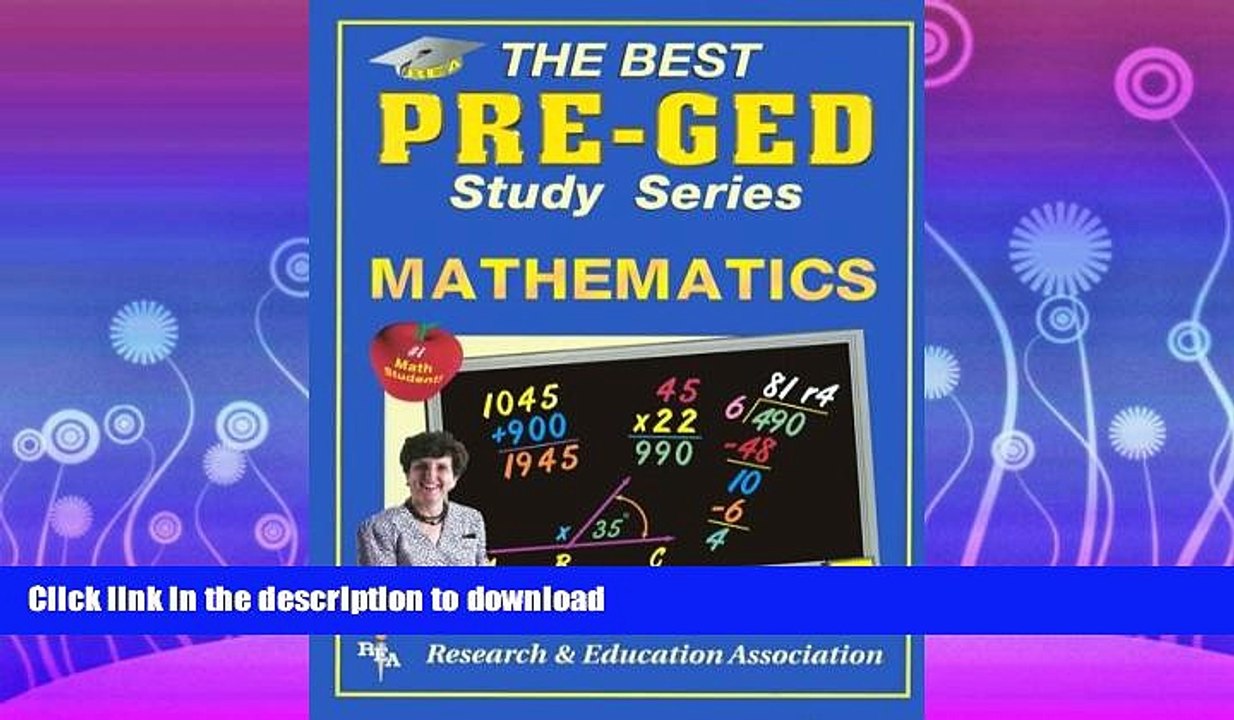 READ BOOK  Mathematics (Best Pre-GED Study) FULL ONLINE
