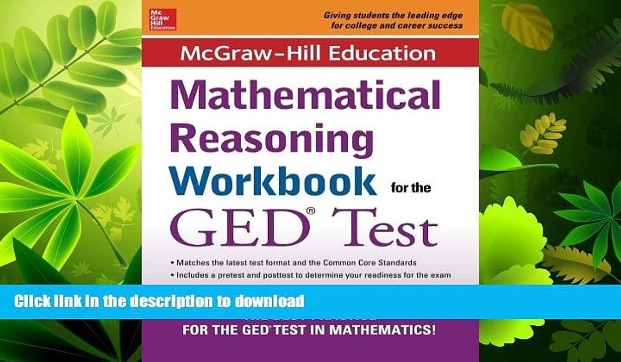 READ  McGraw-Hill Education Mathematical Reasoning Workbook for the GED Test FULL ONLINE