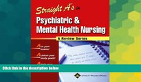 Big Deals  Straight A s in Psychiatric and Mental Health Nursing  Free Full Read Best Seller