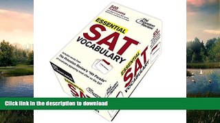 READ  Essential SAT Vocabulary (flashcards): 500 Flashcards with Need-to-Know SAT Words,