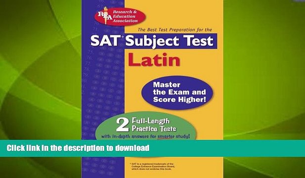 FAVORITE BOOK SAT Subject Test: Latin (REA) - The Best Test Prep for (SAT PSAT ACT (College