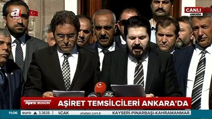 Aşiret temsilcilerinden sert tepki