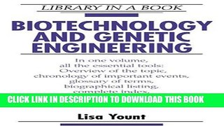 [PDF] Biotechnology and Genetic Engineering (Library in a Book) Full Online