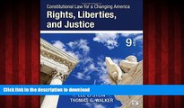 READ THE NEW BOOK Constitutional Law for a Changing America: Rights, Liberties, and Justice (Ninth