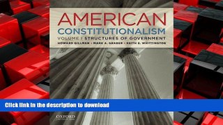 EBOOK ONLINE American Constitutionalism: Volume I: Structures of Government READ PDF BOOKS ONLINE
