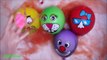 Five Wet Balloons Toys Compilation - Learning Colours collection - Faces Water Balloon Song