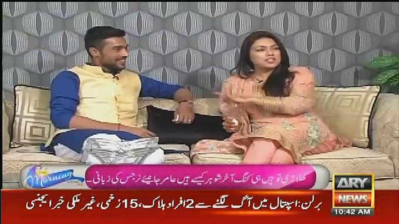 Muhammad Aamir's Wife Got E-motional After Telling Her Love Story in a Live Show