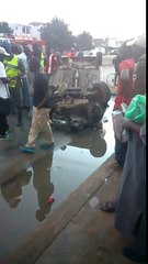 Yoff2 : Un taxi fait plusieurs tonneaux avant de se renverser