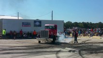 Joe Seaman GBATS 2016 Joplin MO burnouts and donuts in a semi truck