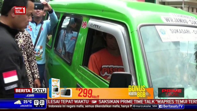 Wali Kota Bogor Razia Gabungan Angkot Ilegal