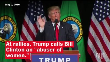 Download Video: How Trump changed his tune about Bill Clinton's sex scandals