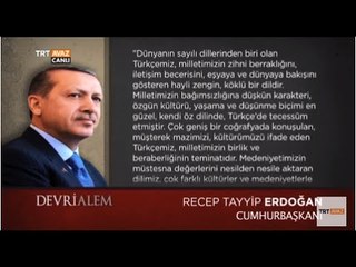 Türk Dil Bayramı'nda Cumhurbaşkanı Erdoğan'ın Mesajı - Devrialem - TRT Avaz