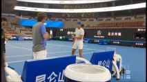 Rafael Nadal's practice at China Open in Beijing. 30-09-2016
